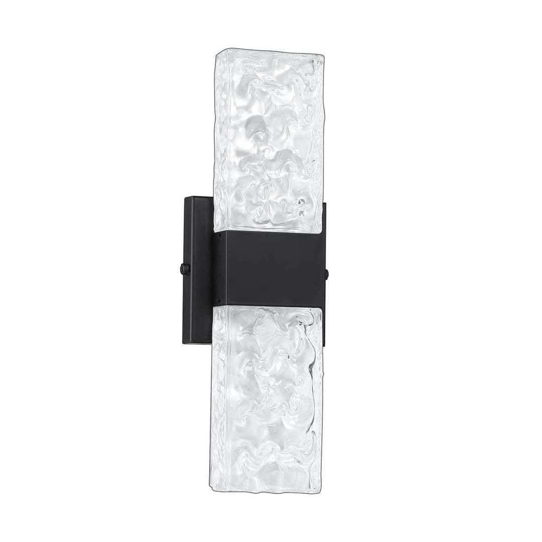 LED Chrome with Glass Shade Wall Sconce - LV LIGHTING