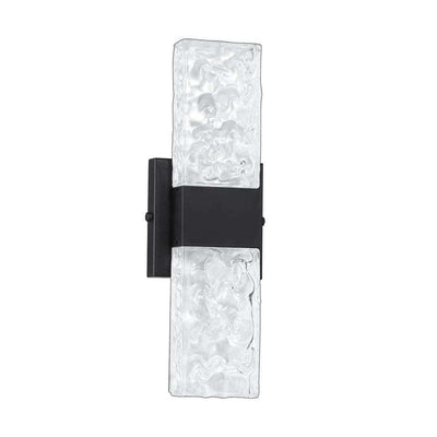 LED Chrome with Glass Shade Wall Sconce - LV LIGHTING