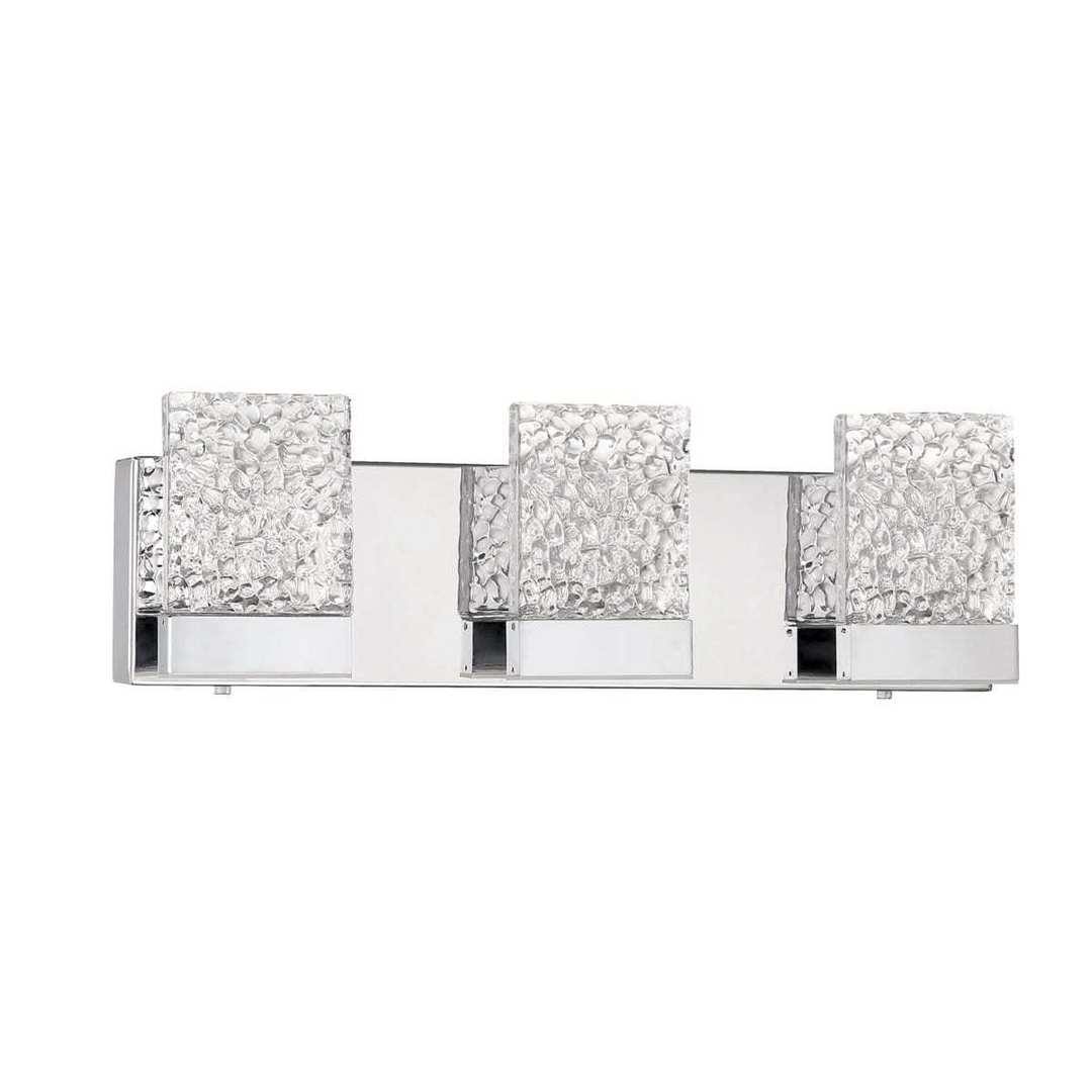 LED Chrome 3 to 5 Light Vanity Light - LV LIGHTING