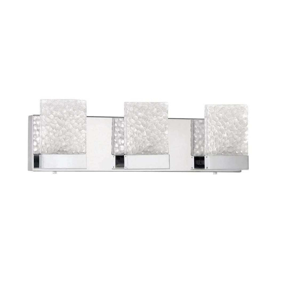 LED Chrome 3 to 5 Light Vanity Light - LV LIGHTING