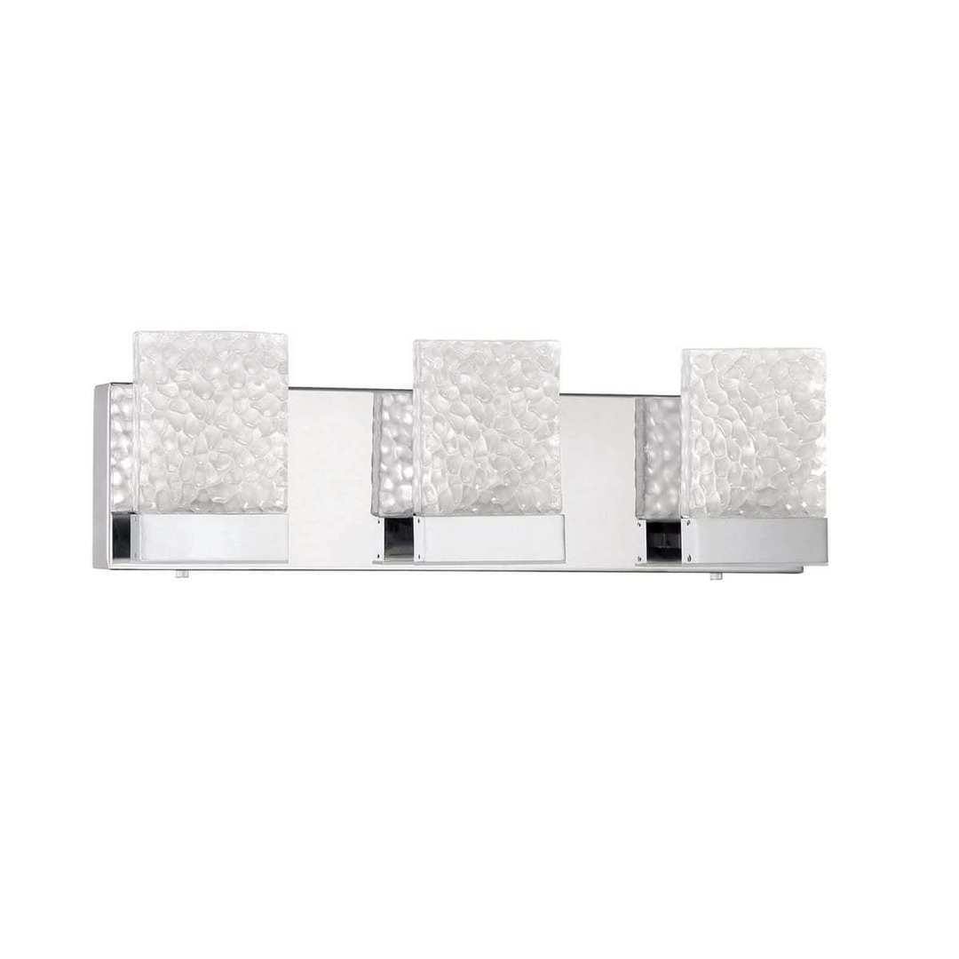 LED Chrome 3 to 5 Light Vanity Light - LV LIGHTING
