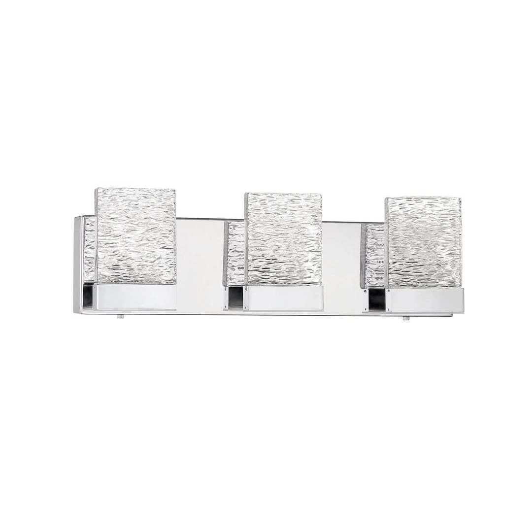 LED Chrome 3 to 5 Light Vanity Light - LV LIGHTING