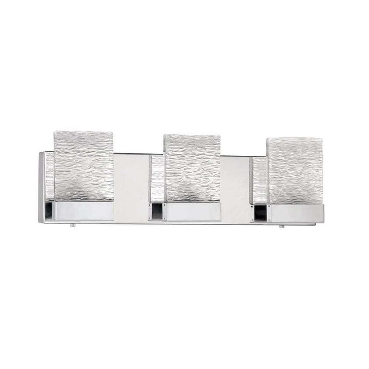 LED Chrome 3 to 5 Light Vanity Light - LV LIGHTING