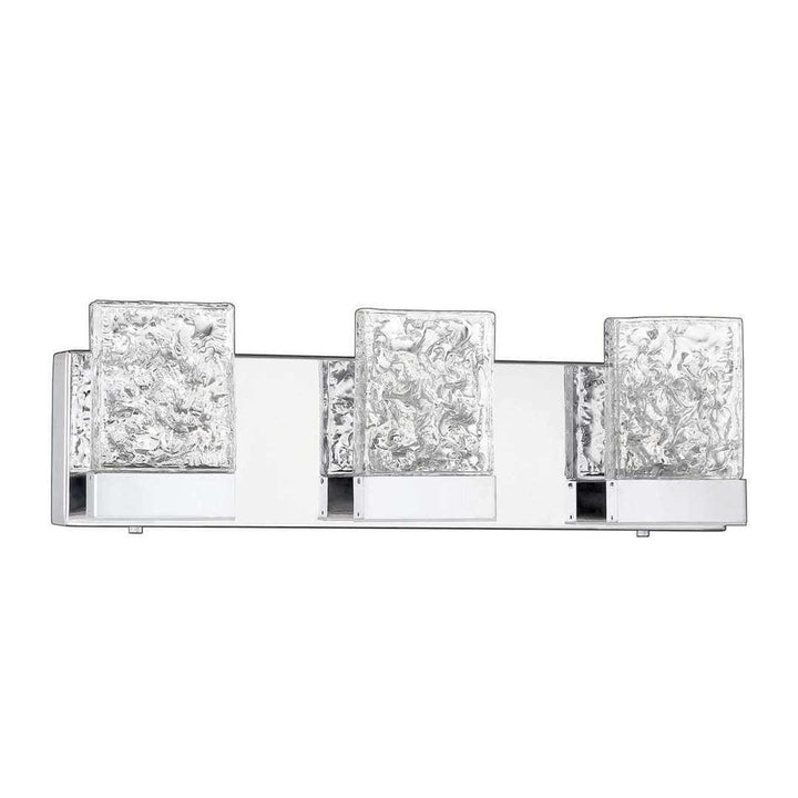 LED Chrome 3 to 5 Light Vanity Light - LV LIGHTING
