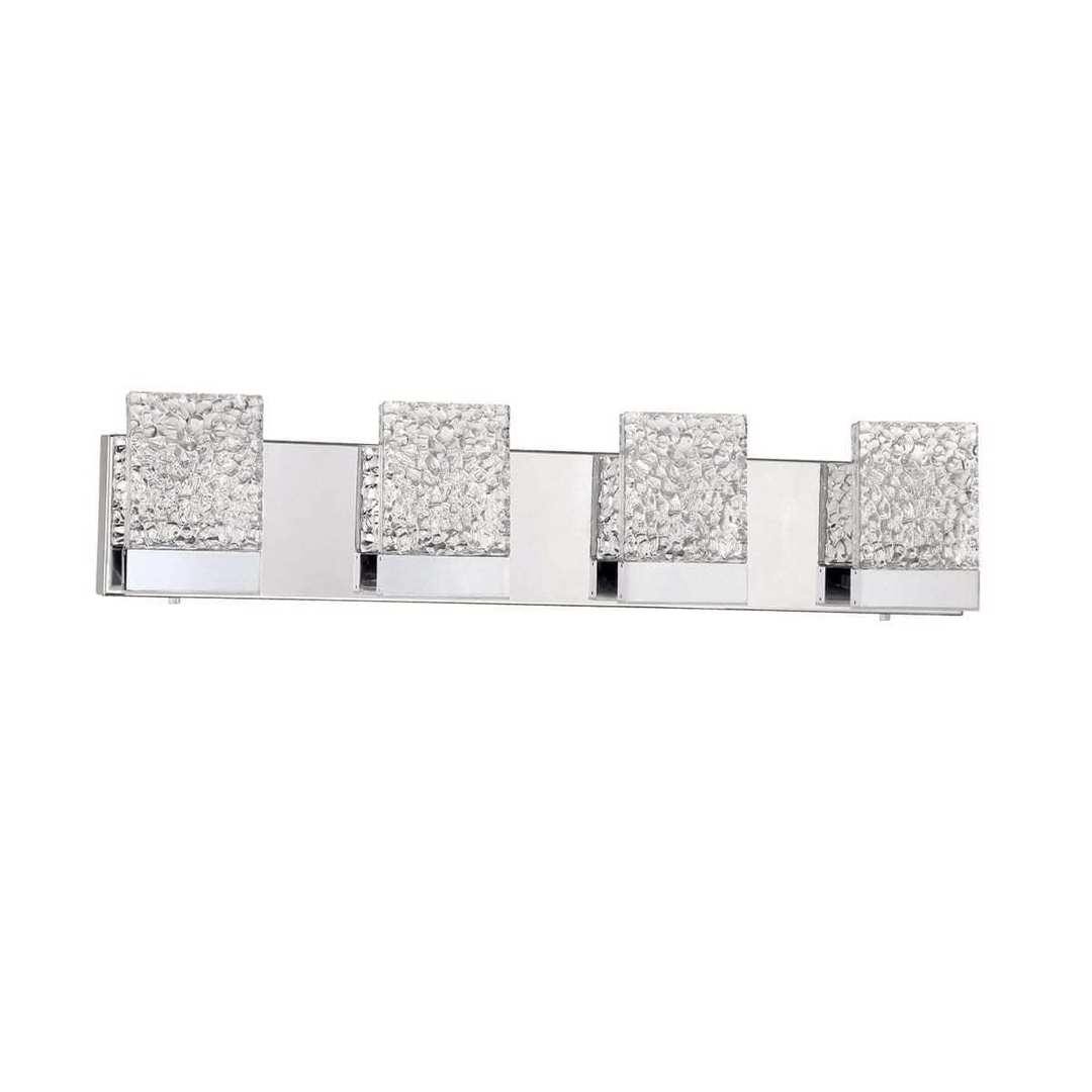 LED Chrome 3 to 5 Light Vanity Light - LV LIGHTING