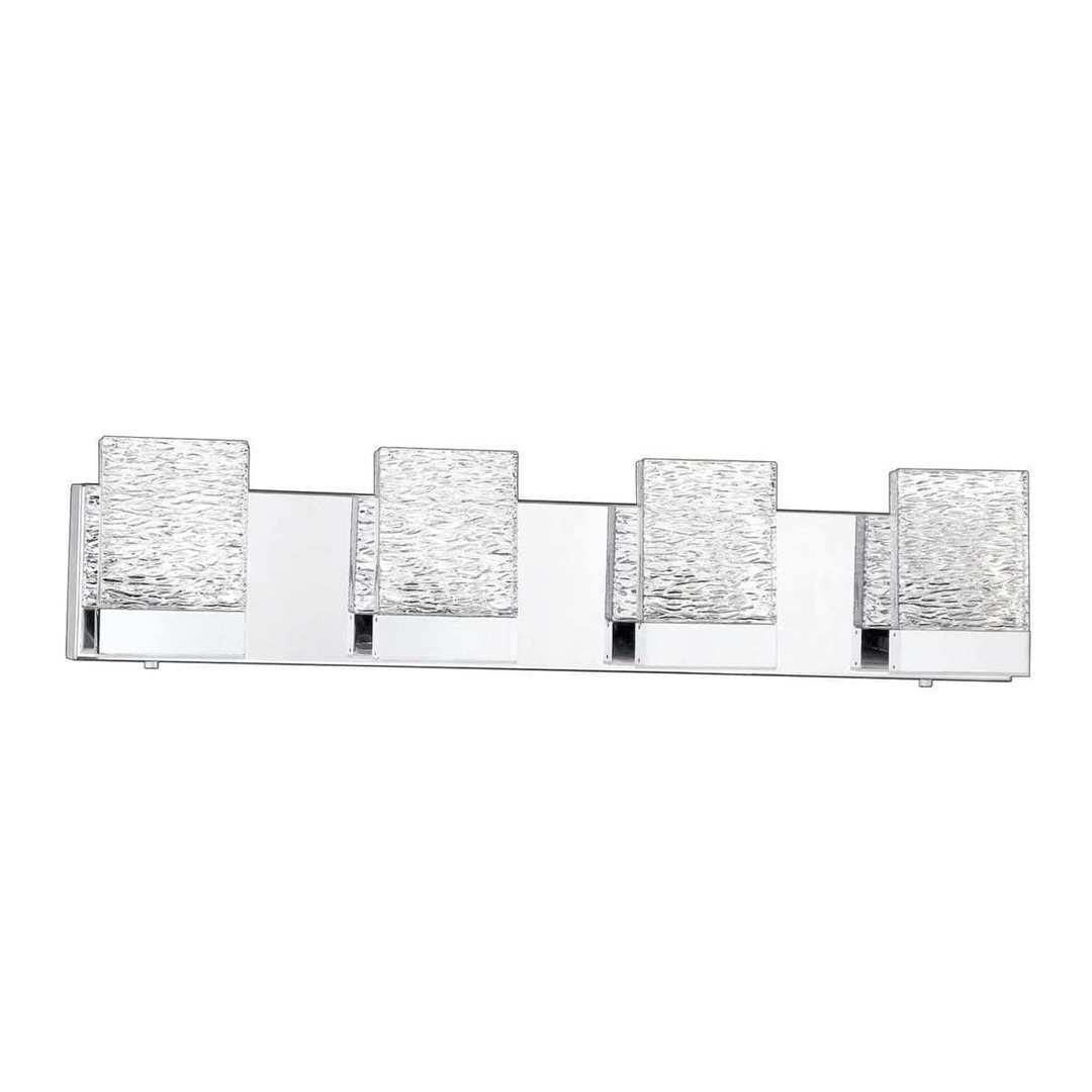 LED Chrome 3 to 5 Light Vanity Light - LV LIGHTING