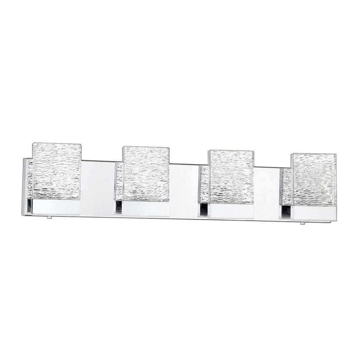 LED Chrome 3 to 5 Light Vanity Light - LV LIGHTING