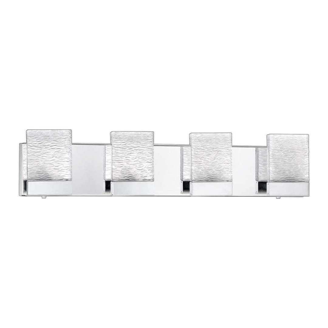 LED Chrome 3 to 5 Light Vanity Light - LV LIGHTING