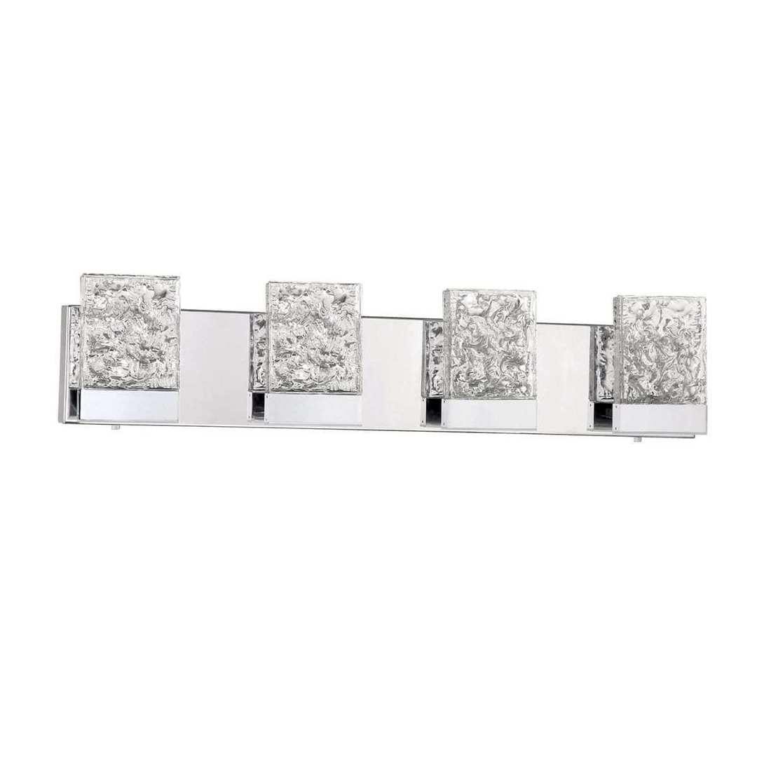 LED Chrome 3 to 5 Light Vanity Light - LV LIGHTING