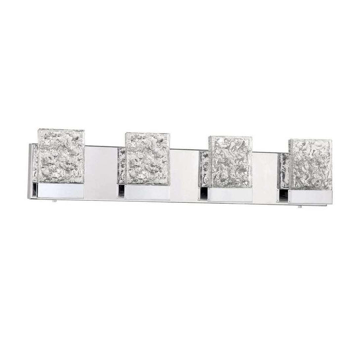 LED Chrome 3 to 5 Light Vanity Light - LV LIGHTING