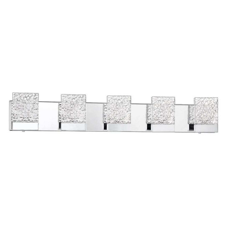 LED Chrome 3 to 5 Light Vanity Light - LV LIGHTING