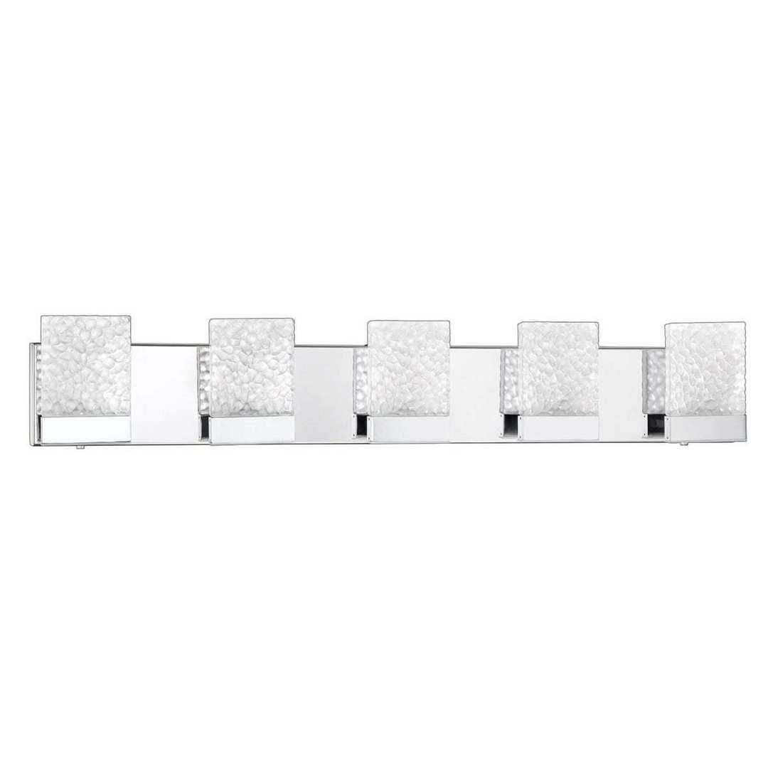 LED Chrome 3 to 5 Light Vanity Light - LV LIGHTING