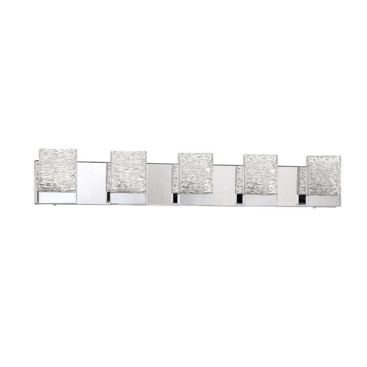 LED Chrome 3 to 5 Light Vanity Light - LV LIGHTING