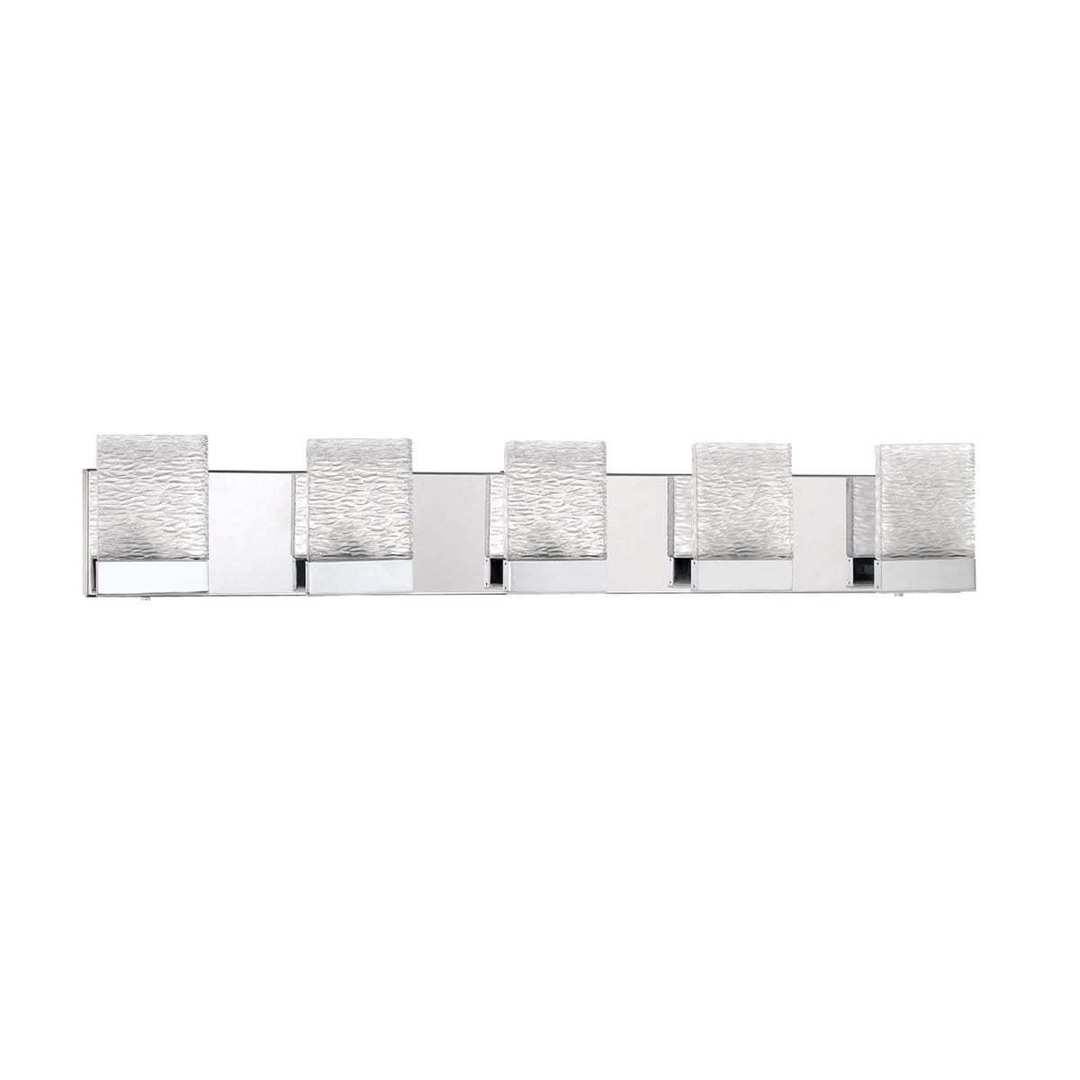LED Chrome 3 to 5 Light Vanity Light - LV LIGHTING