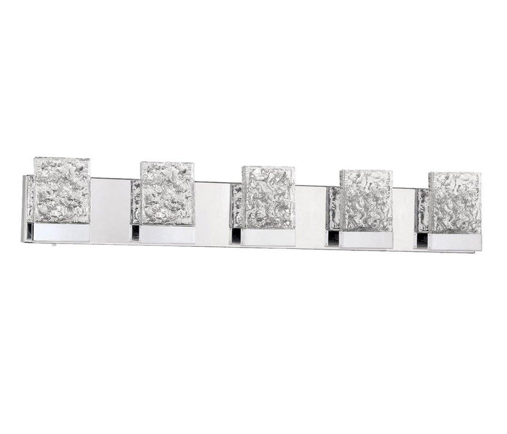 LED Chrome 3 to 5 Light Vanity Light - LV LIGHTING