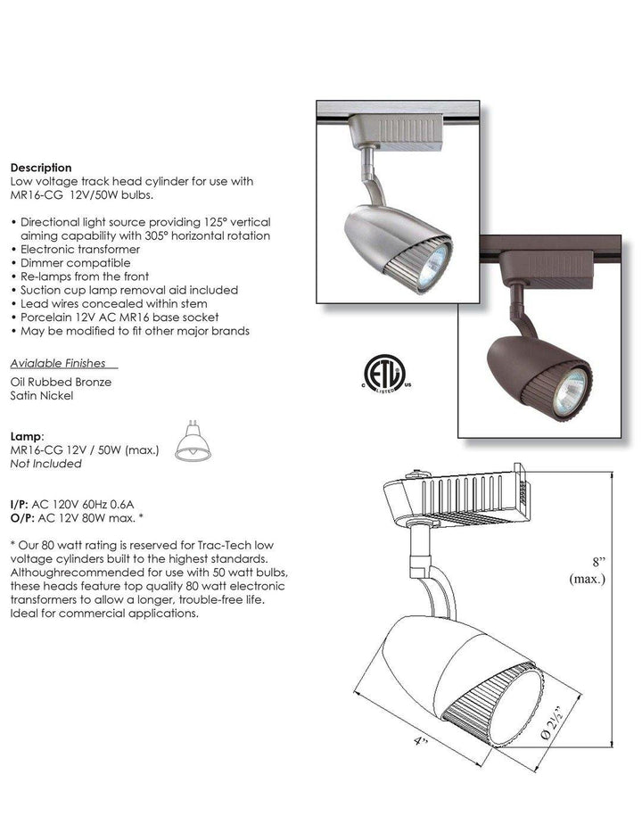 GU10 Base Track Light - LV LIGHTING