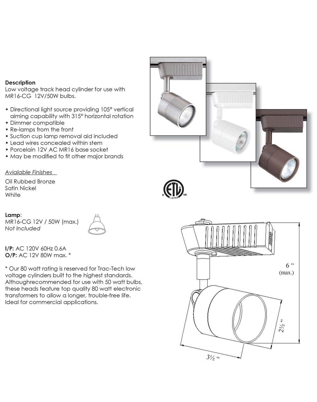 MR16 Base Track Light - LV LIGHTING