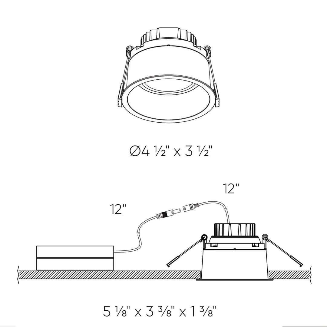 LED Regressed Gimbal Downlight With Thin Trim - LV LIGHTING