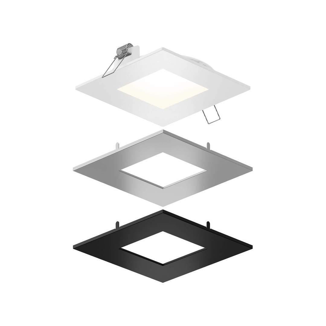 LED Square Panel Light With Interchangeable Trims - LV LIGHTING