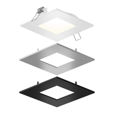 LED Square Panel Light With Interchangeable Trims - LV LIGHTING