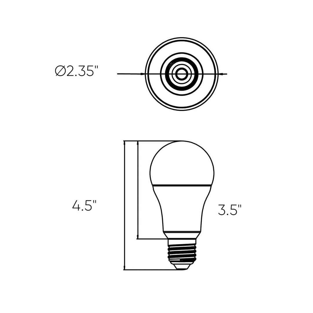 LED Smart A19 RGB+CCT Light Bulb - LV LIGHTING