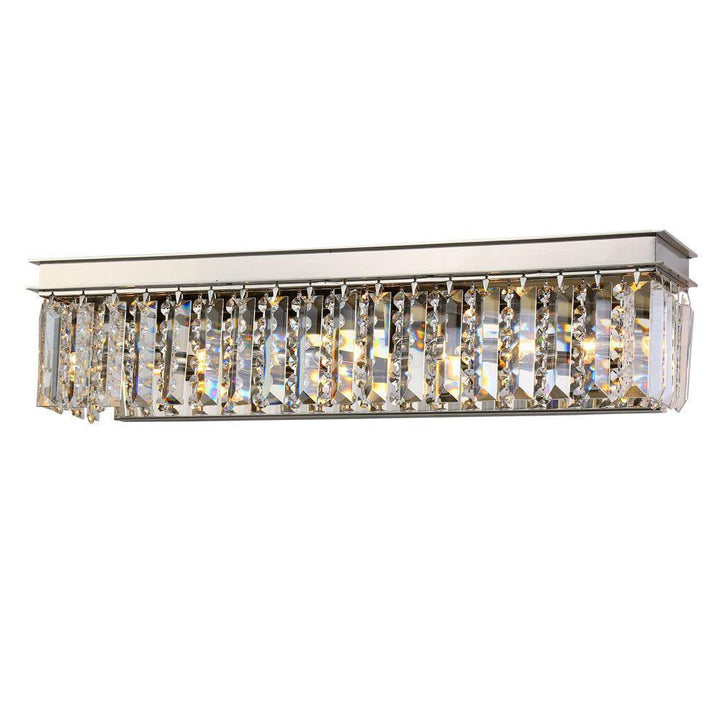 Chrome with Crystal Wall Sconce - LV LIGHTING