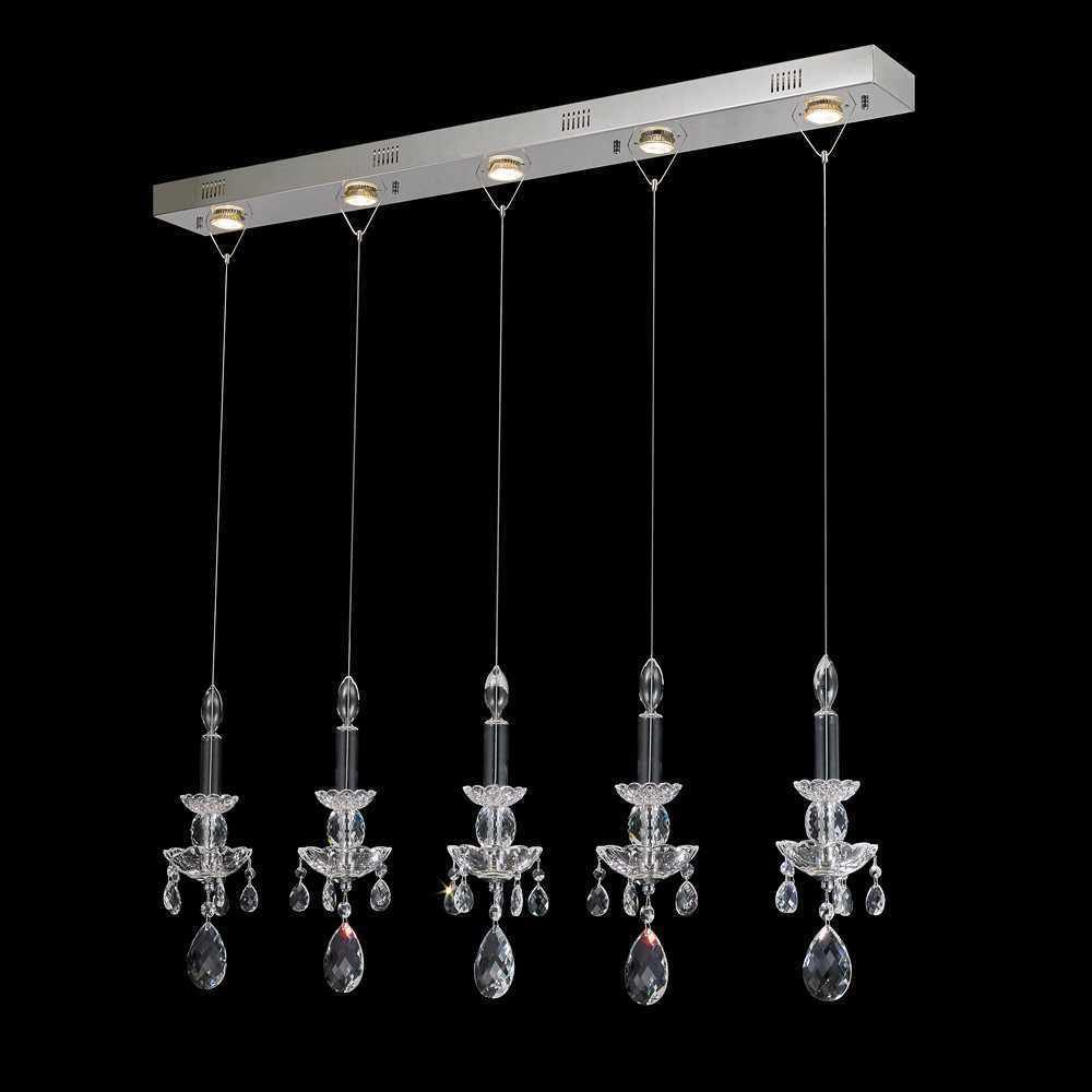 Chrome with Crystal Pendant - LV LIGHTING