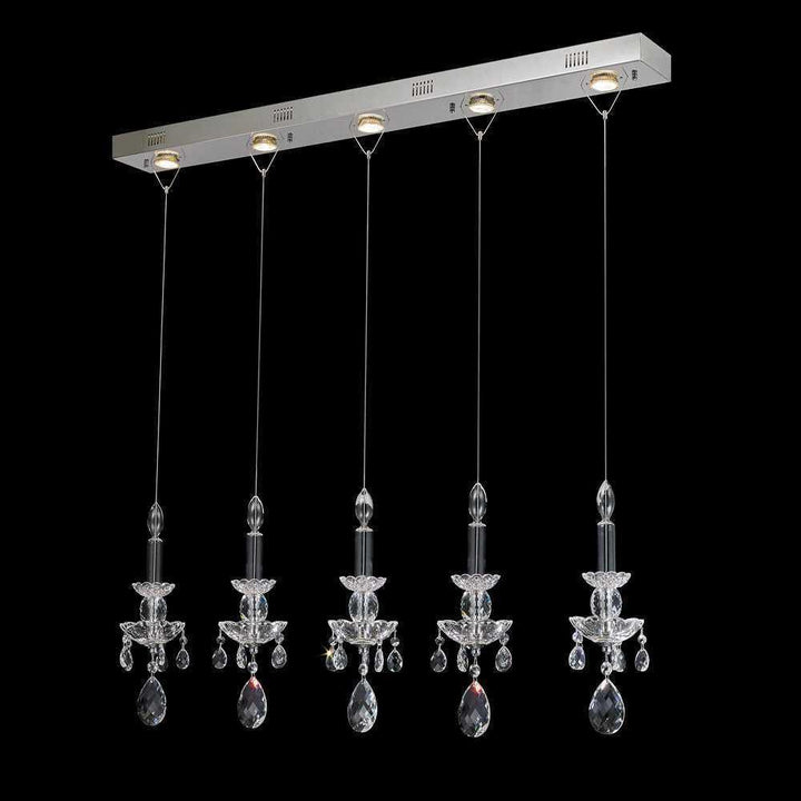 Chrome with Crystal Pendant - LV LIGHTING
