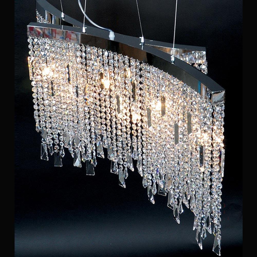 Chrome with Crystal Chandelier - LV LIGHTING