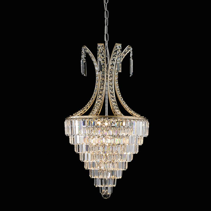 Brass with Crystal Chandelier - LV LIGHTING