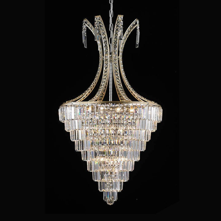 Brass with Crystal Chandelier - LV LIGHTING