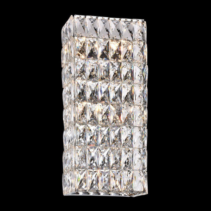 Chrome with Crystal Wall Sconce - LV LIGHTING