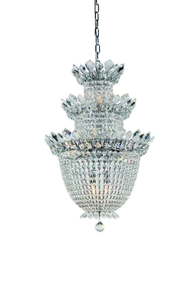 Chrome with Crystal Chandelier - LV LIGHTING