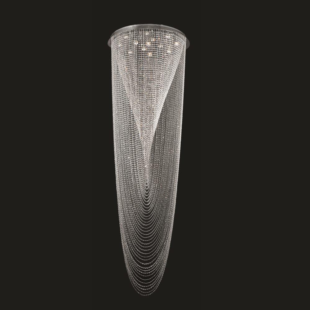 Chrome with Crystal Chandelier - LV LIGHTING