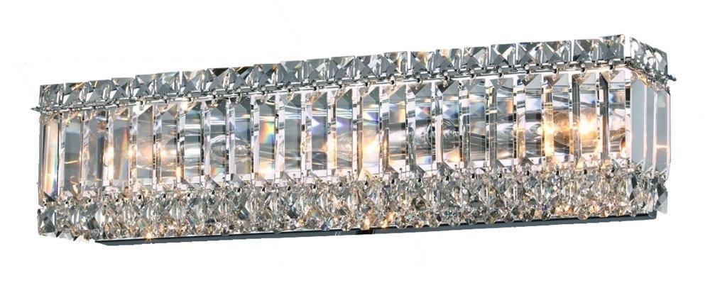 Chrome with Crystal Vanity Light - LV LIGHTING
