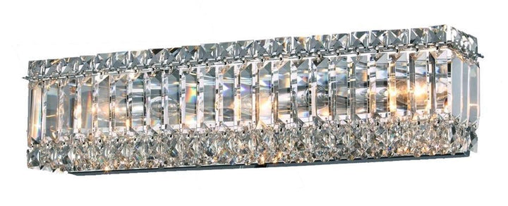 Chrome with Crystal Vanity Light - LV LIGHTING