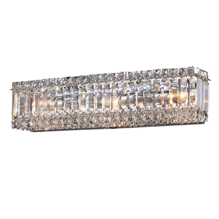 Chrome with Crystal Vanity Light - LV LIGHTING