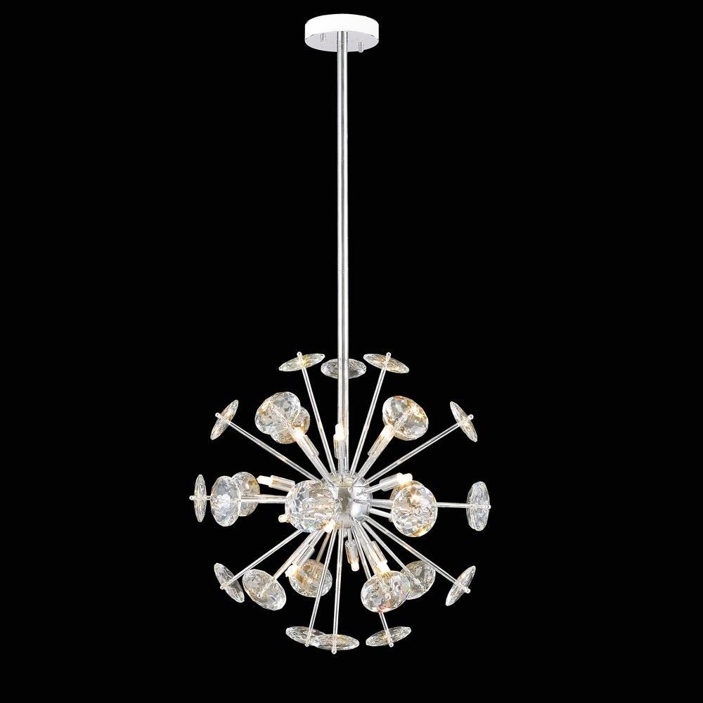 Chrome with Crystal Pendant - LV LIGHTING