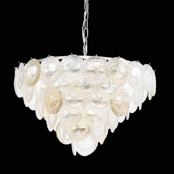 Chrome with Crystal Chandelier - LV LIGHTING