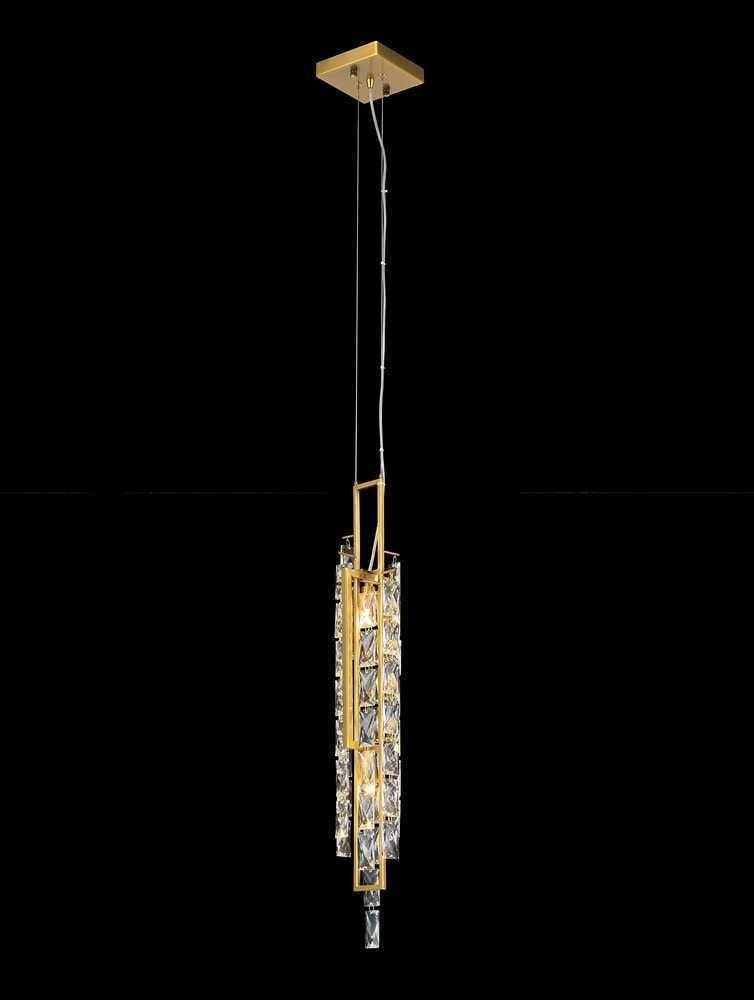 Brass with Crystal Pendant - LV LIGHTING