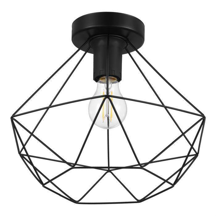Black Diamond Shape Flush Mount - LV LIGHTING