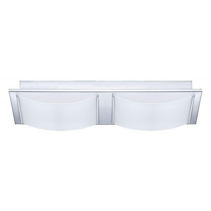 LED Chrome with Frosted Shade Wall Sconce - LV LIGHTING