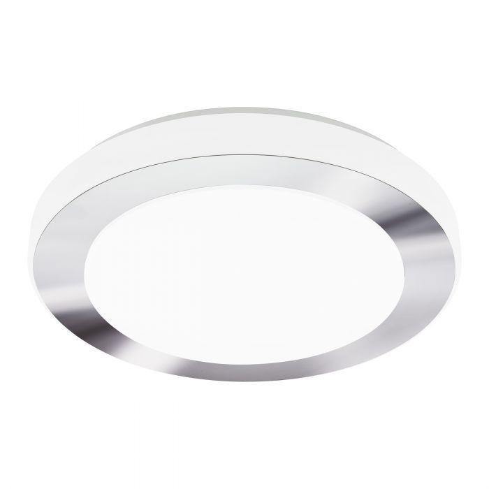 LED White with Chrome Trim Flush Mount - LV LIGHTING