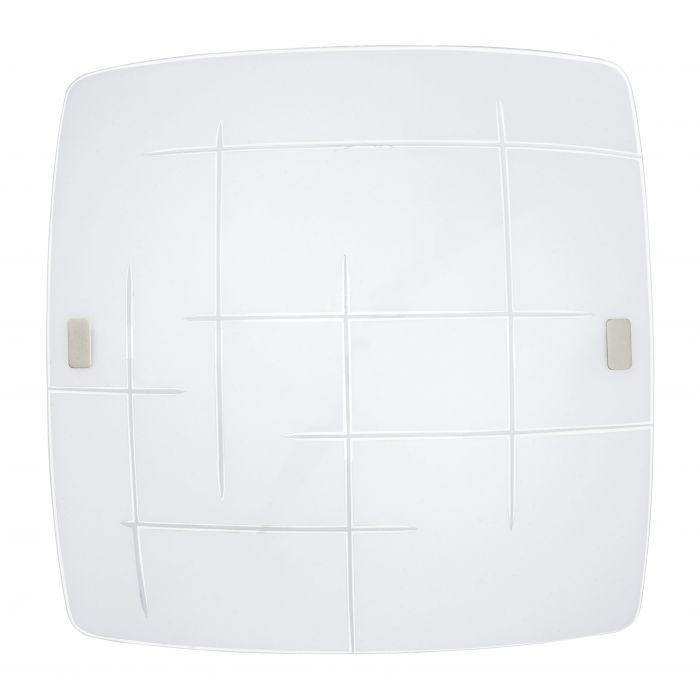 White Polished Glass Flush Mount - LV LIGHTING