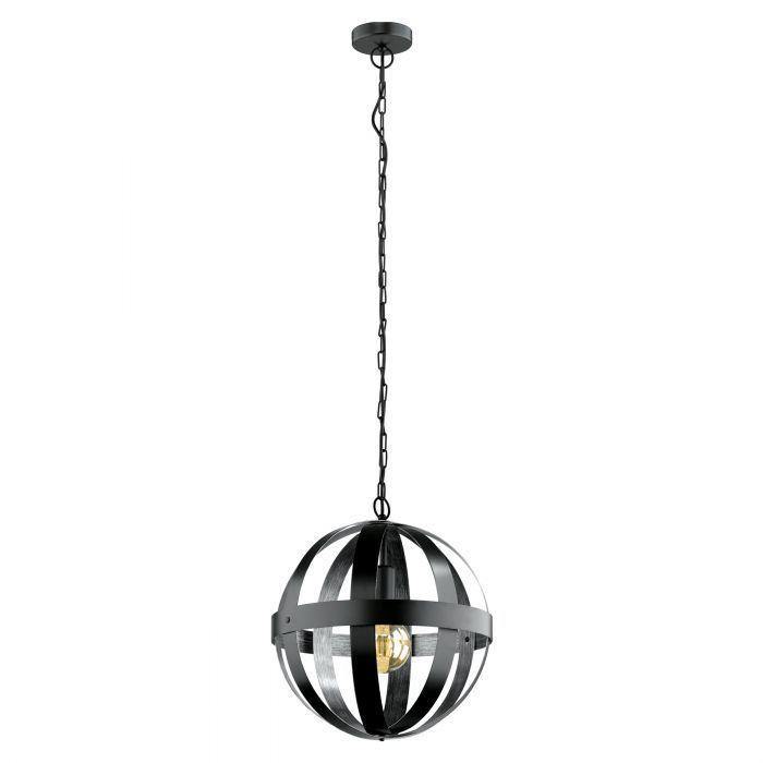 Black and Silver Steel Shade Pendant - LV LIGHTING