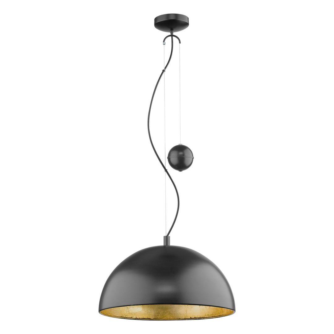 Black with Gold Pendant - LV LIGHTING