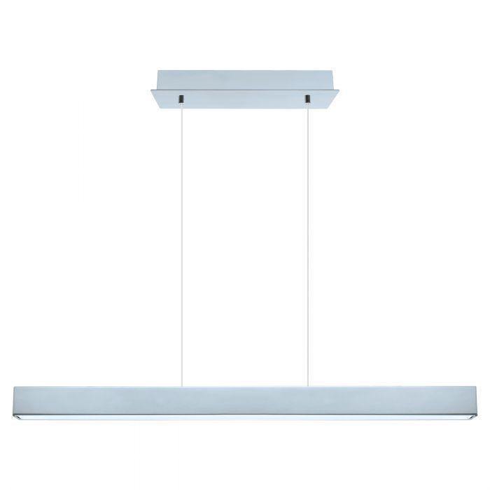 LED Chrome with Forsted Shade Pendant - LV LIGHTING