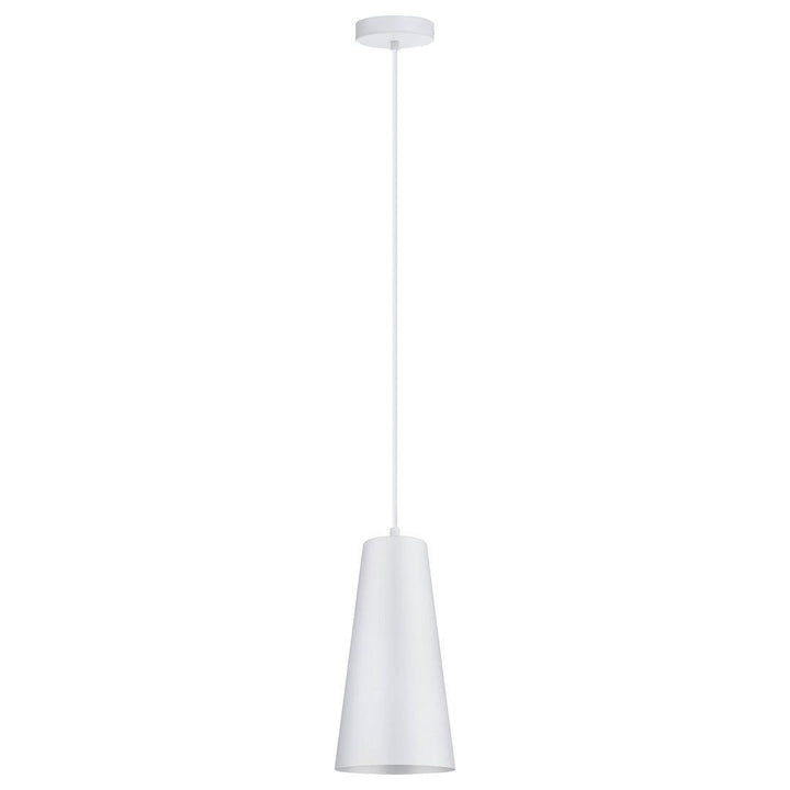 White Single Light Pendant - LV LIGHTING