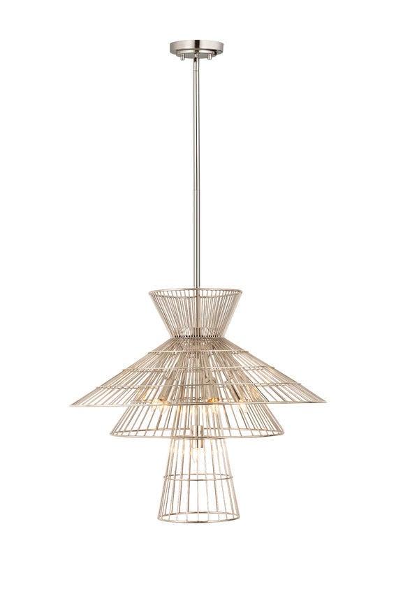 Basket Shade Chandelier - LV LIGHTING