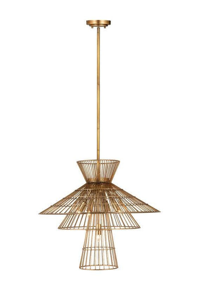 Basket Shade Chandelier - LV LIGHTING